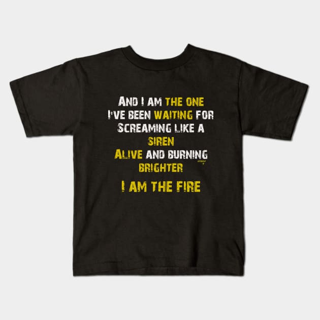 I am the fire Kids T-Shirt by insidemyhead3